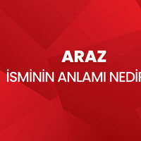 Araz isminin anlamı nedir?