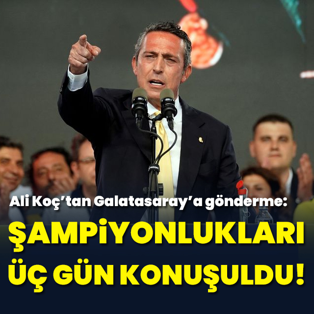 "Şampiyonlukları üç gün konuşuldu!"