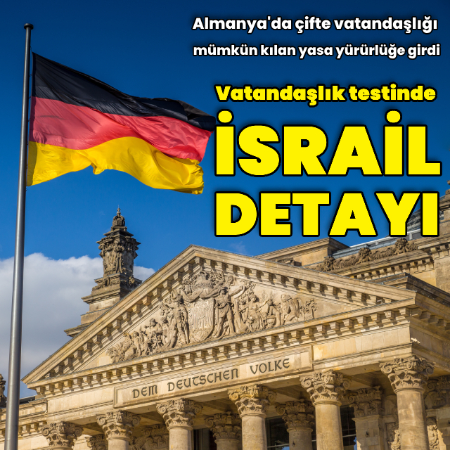 Almanya vatandaşlık testinde İsrail detayı