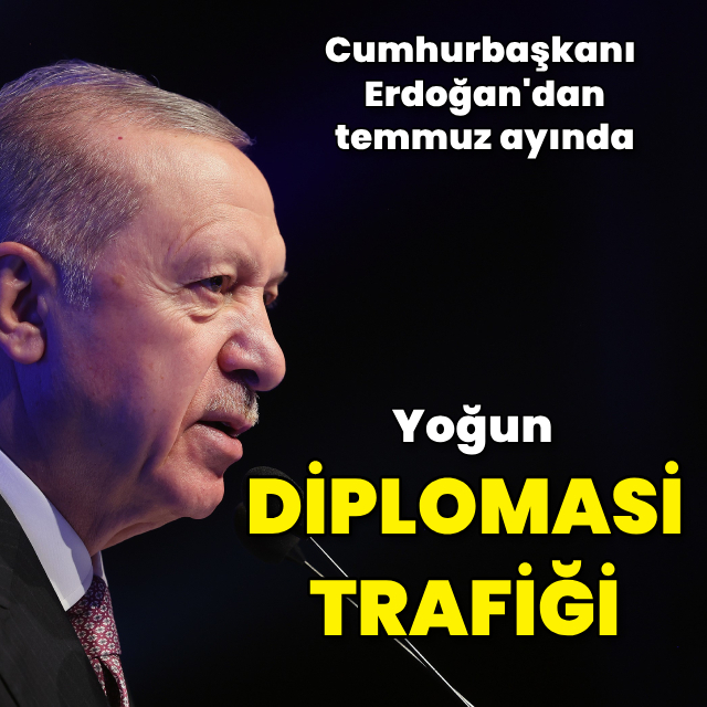 Cumhurbaşkanı Erdoğan'dan yoğun diplomasi trafiği