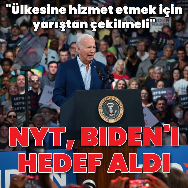 "Biden ülkesine hizmet etmek için yarıştan çekilmeli"