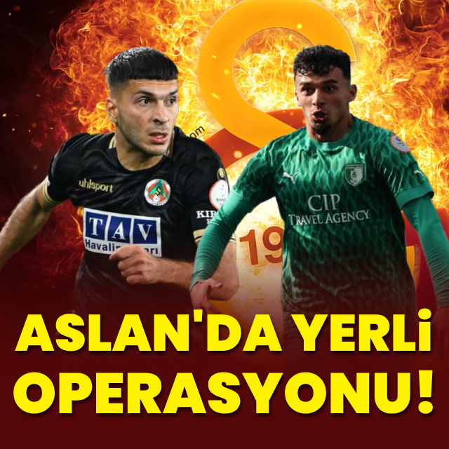 Aslan'da yerli operasyonu!