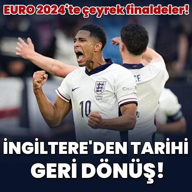 İngiltere'den tarihi geri dönüş!