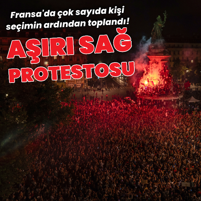 Paris'te aşırı sağ protestosu!