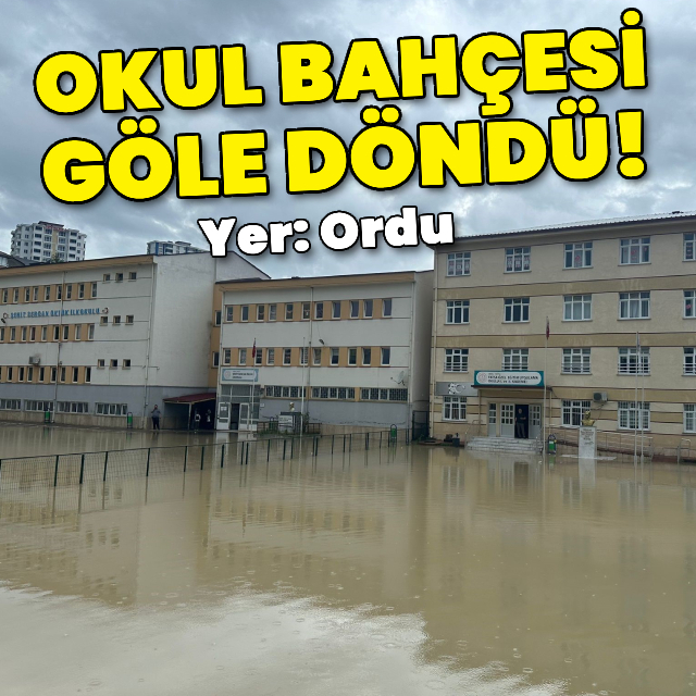 Ordu'da sağanak sonrası sel!