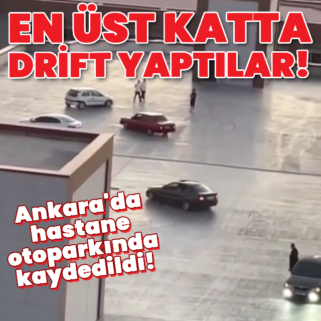 Hastane otoparkında drift!