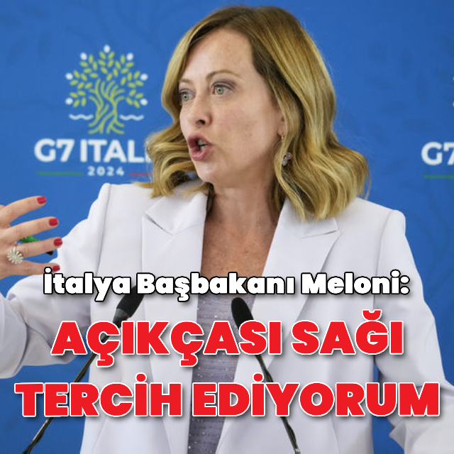'Ben açıkçası sağı tercih ediyorum'