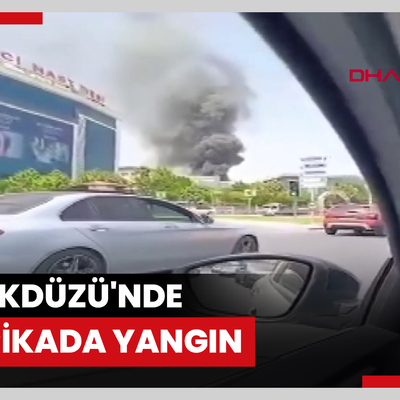 Beylikdüzü'nde fabrikada yangın