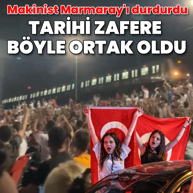 Makinist Marmaray'ı durdurdu, Avusturya zaferi coşkusuna ortak oldu