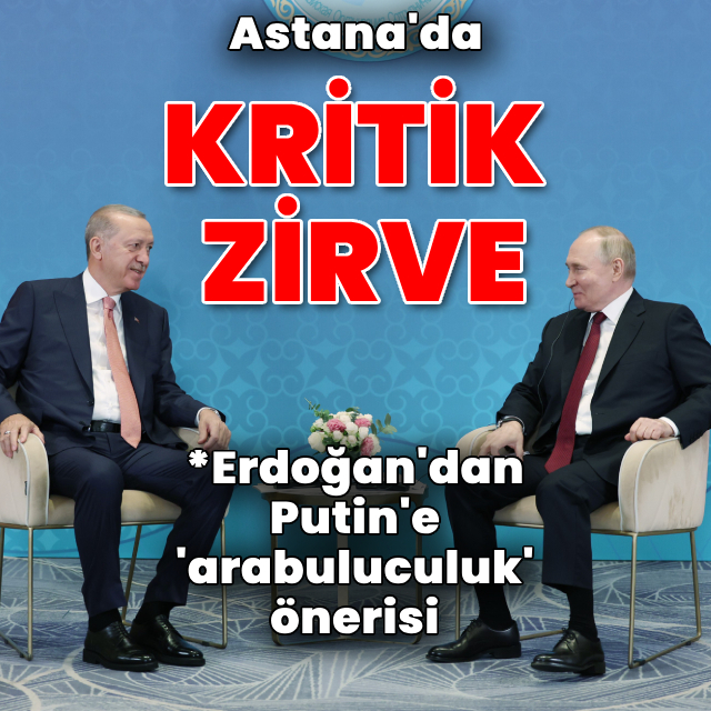 Erdoğan, Putin'le görüştü