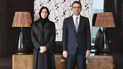 Katar Devlet Bakanı'yla görüştü