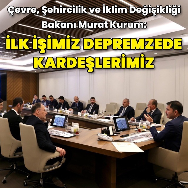 'İlk işimiz depremzede kardeşlerimiz'