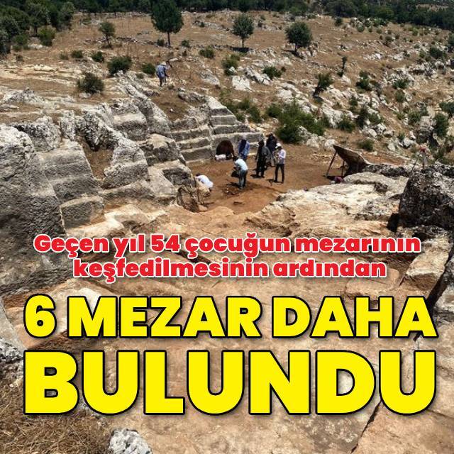 6 çocuğun daha mezarı bulundu