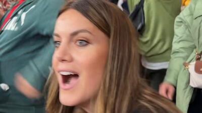 Merih'in attığı golde eşi