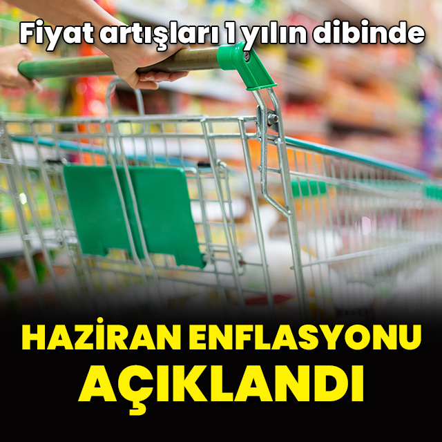 Haziran enflasyonu açıklandı