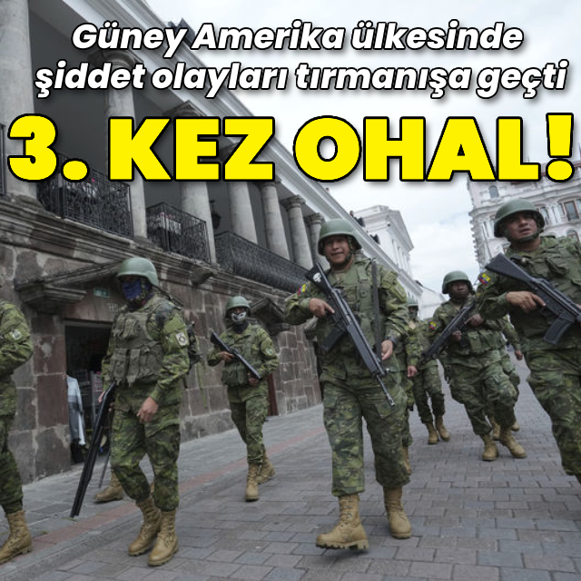 Şiddet olayları tırmanışa geçti: 3. kez OHAL!