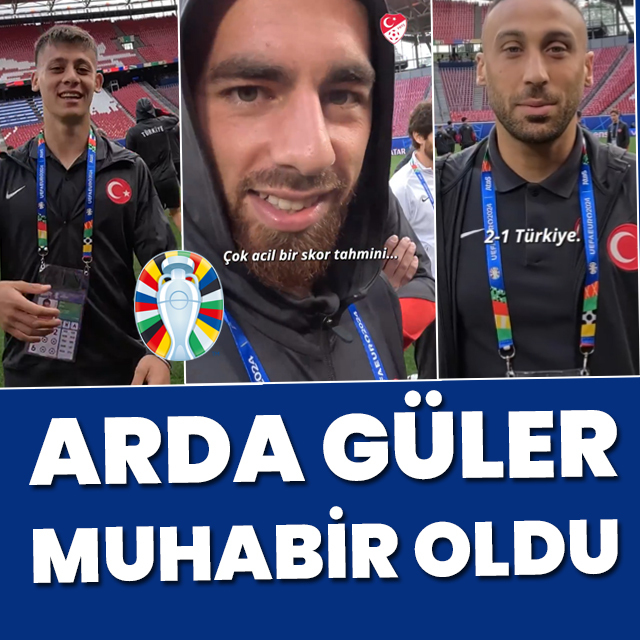 Arda Güler Avusturya maçı öncesi muhabir oldu