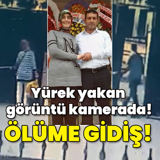 Yürek yakan görüntü kamerada! Ölüme gidiş!