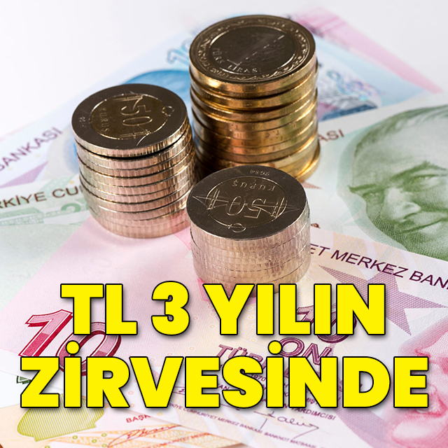 TL'nin reel değeri yaklaşık 3 yılın zirvesinde