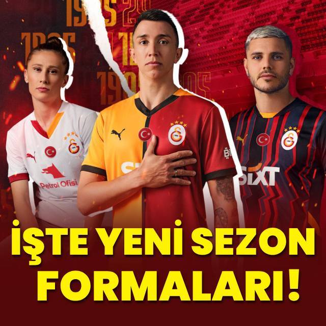 Galatasaray'da yeni sezon formaları tanıtıldı!