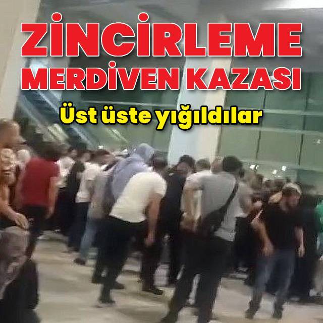 Yürüyen merdiven faciası: 3 yaralı