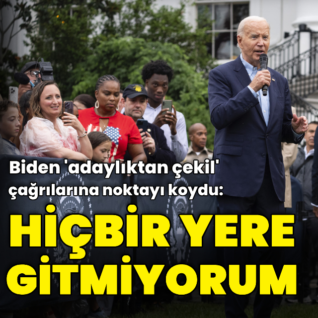 Biden adaylık tartışmalarına noktayı koydu