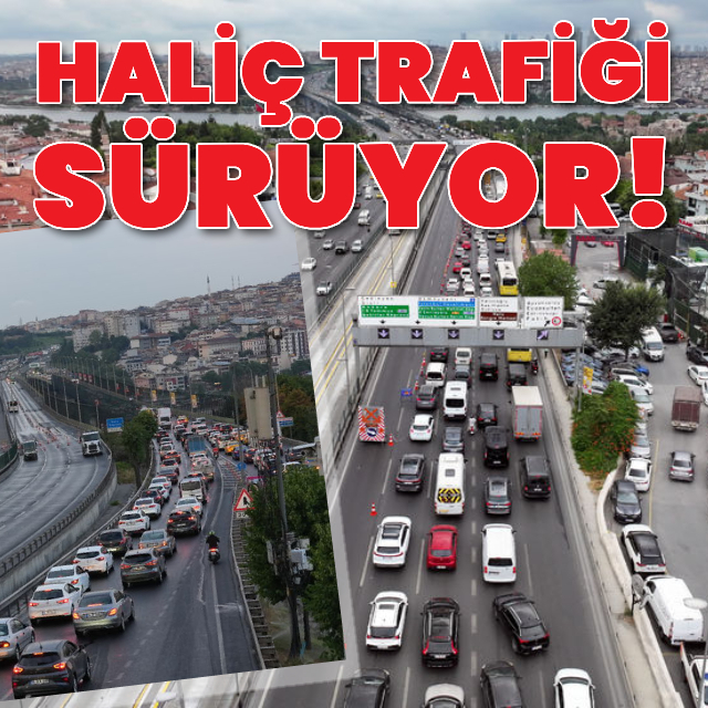 Haliç trafiği devam ediyor!
