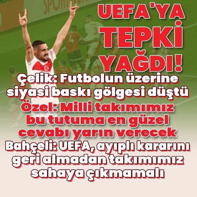 UEFA'ya tepki yağdı