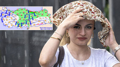 Meteoroloji saat verdi! 5 bölgede sağanak!