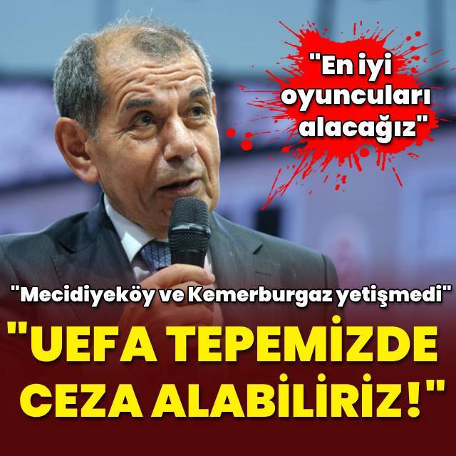 Dursun Özbek: UEFA tepemizde, ceza alabiliriz!