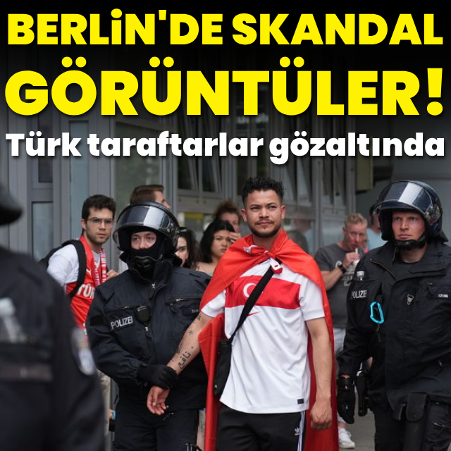 Berlin'de skandal görüntüler!
