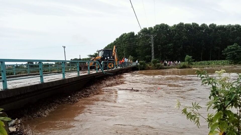 Meradaki hayvanlar sel sularına kapıldı!