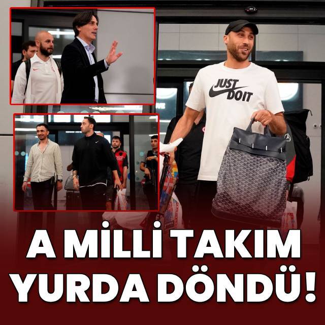 A Milli Futbol Takımı yurda döndü!
