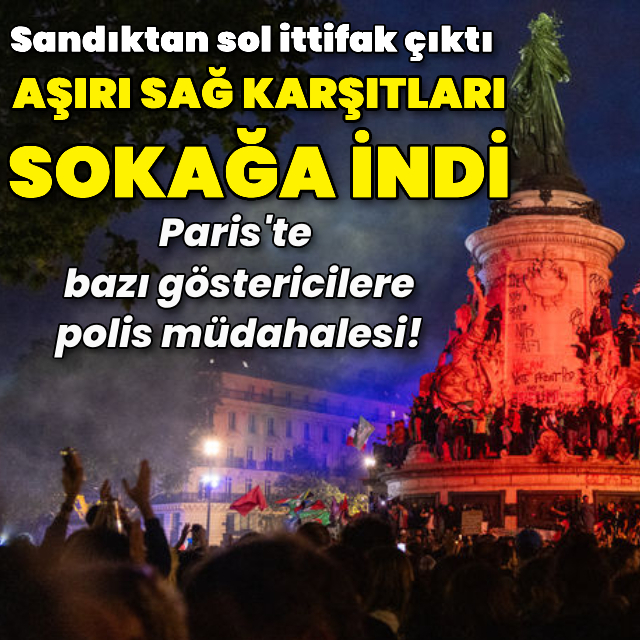 Sandıktan sol çıktı, aşırı sağ karşıtları sokağa indi