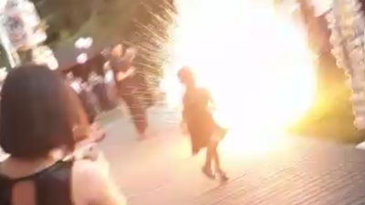 Havai fişek şarapneli sakat bıraktı!