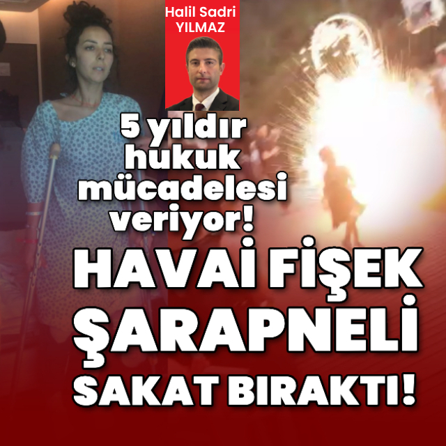 Havai fişek şarapneli sakat bıraktı!