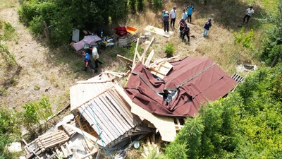 Kaçak yapılarla mücadele: 11 ev yıkıldı