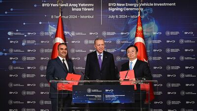 BYD'den Türkiye'ye yatırım: 1 milyar dolarlık imza atıldı