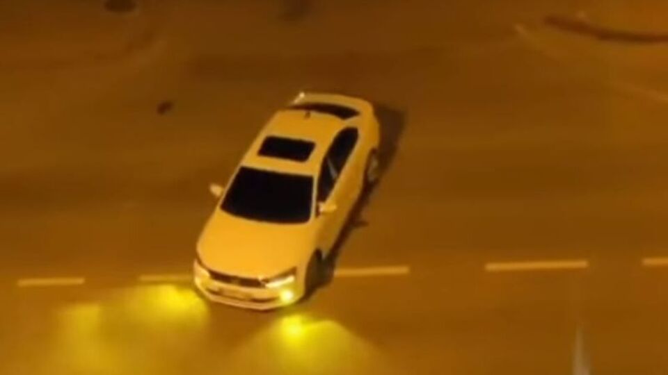 Drift atan sürücüye ceza yağdı