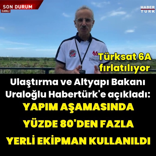 Uraloğlu Habertürk'e konuştu