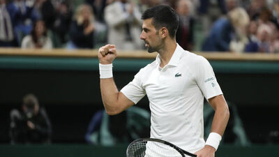 Djokovic Wimbledon'da çeyrek finalde