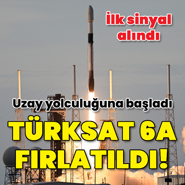 Türksat 6A uzaya fırlatıldı