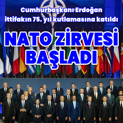 Cumhurbaşkanı Erdoğan, NATO'nun 75. yıl kutlamasına katıldı