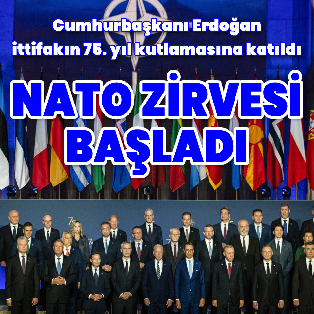 Cumhurbaşkanı Erdoğan, NATO'nun 75. yıl kutlamasına katıldı