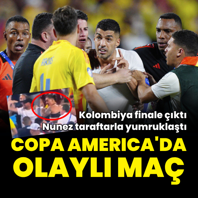 Olaylı maçta Kolombiya finalde!