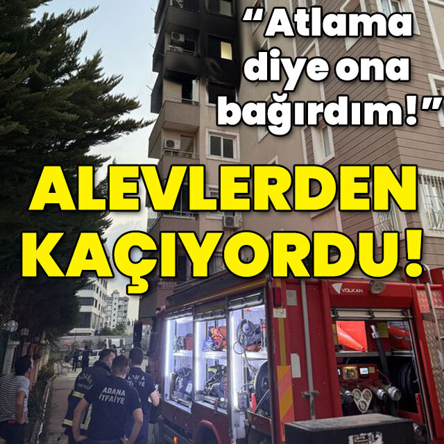 4. katta yangın çıktı! Alevlerden kaçıyordu!