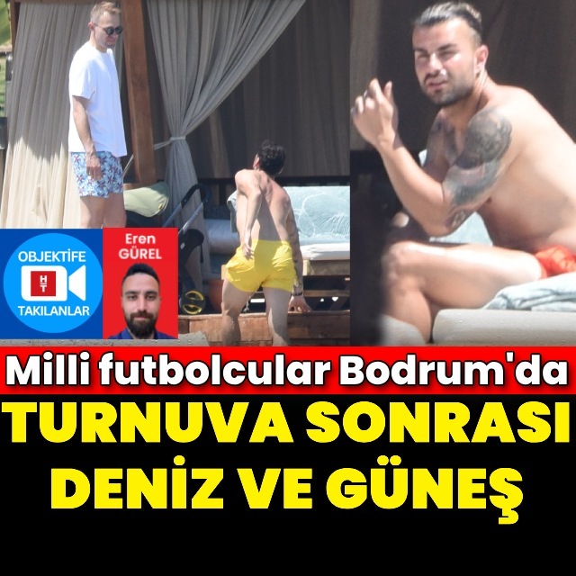 Maç yorgunluğunu Bodrum'da attılar