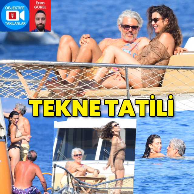 Ünlü çiftin tekne tatili