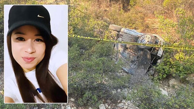 500 metrelik uçurumdan böyle yuvarlandı! O anlar kamerada!