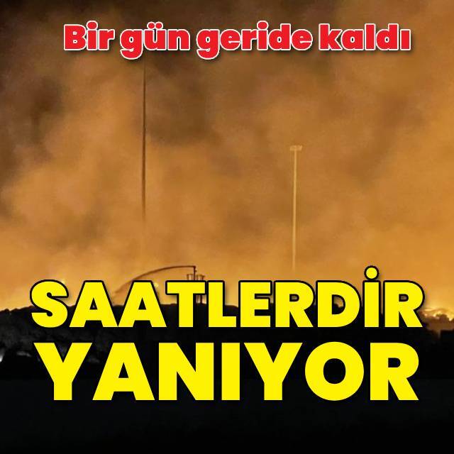 Kağıt fabrikasındaki yangın saatlerdir söndürülemedi